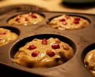 Flavor of the Week: Orange Pomegranate Chocolate Chip Muffins