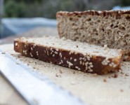 Homemade Bread Topped with Sesame Seeds